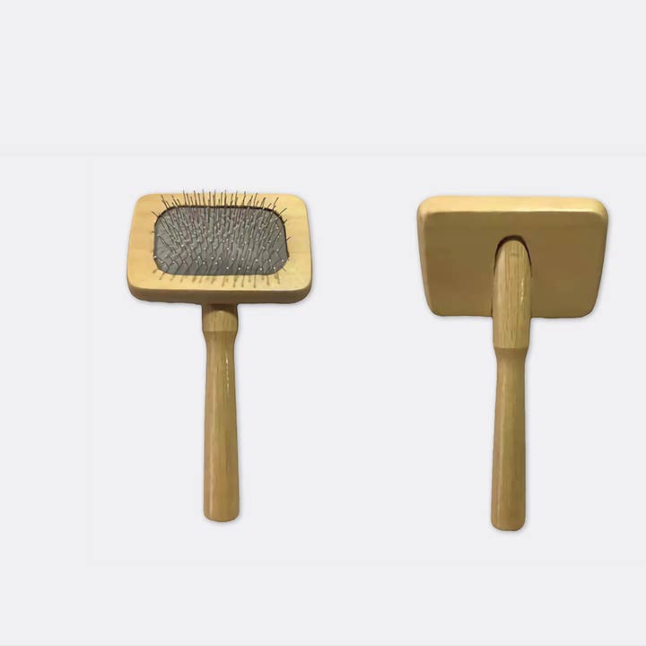 Pet Brush With Wooden Handle for wholesale by Amomi