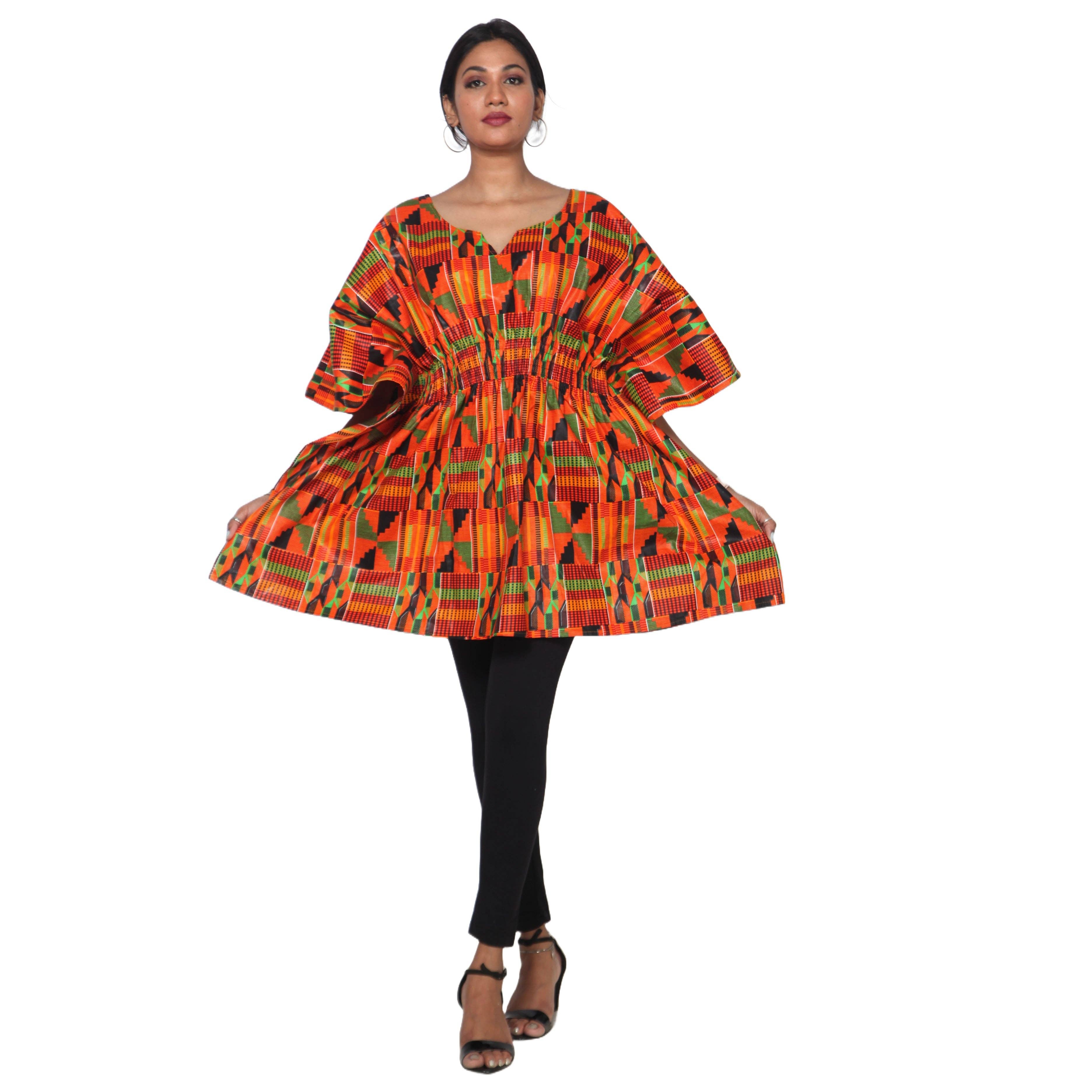 African Stars - Wholesale Kaftan - Women's - Women's Half Kaftan With Elastic Waist -- FI-P1434