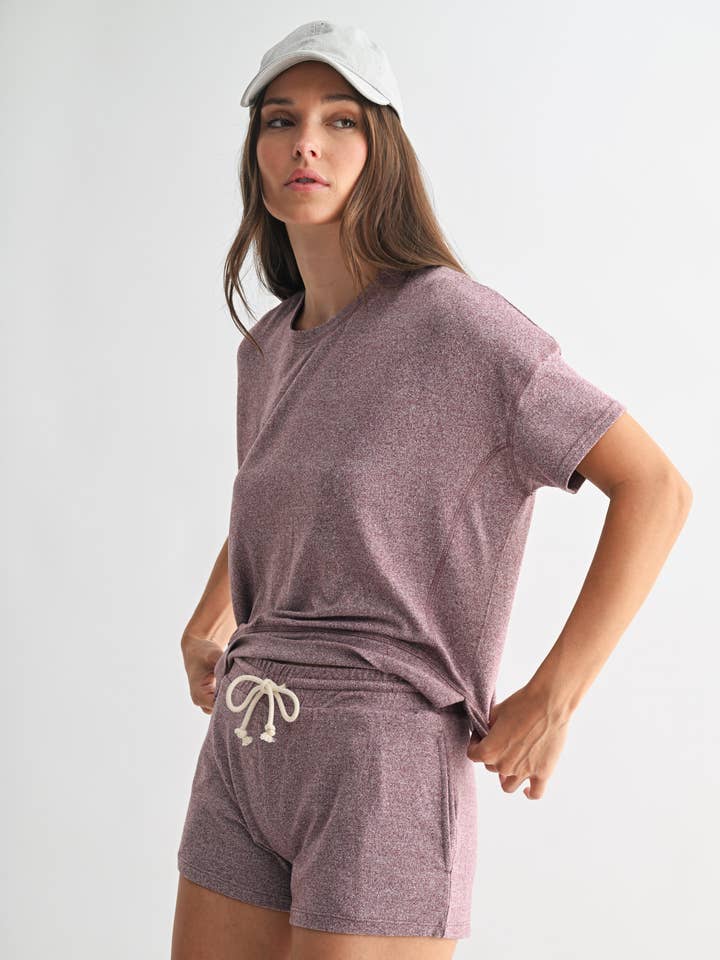 Brushed Hacci Dolman Top for wholesale by Mono B