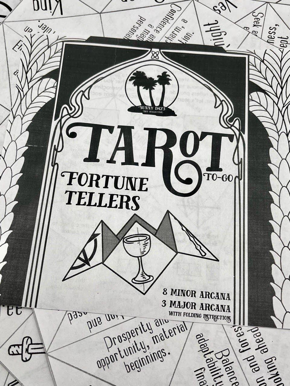 sunny d4z3 art collective – wholesale Tarot cards – fortune tellers- tarot to-go- fold at home tarot study aide4