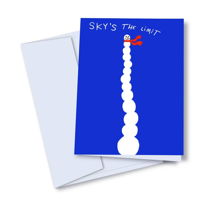 Sky's the limit Greetings Card for wholesale by Studio Toute