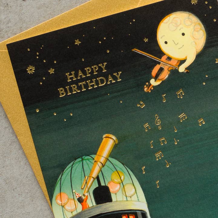 JooJoo Paper - Wholesale Birthday Card - Observatory Birthday Greeting Card3