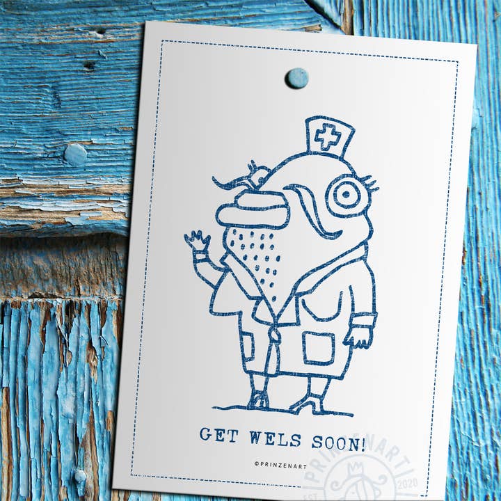 Postcard "Get Wels Soon" | Get Well Soon Greeting Card for wholesale by Prinzenart