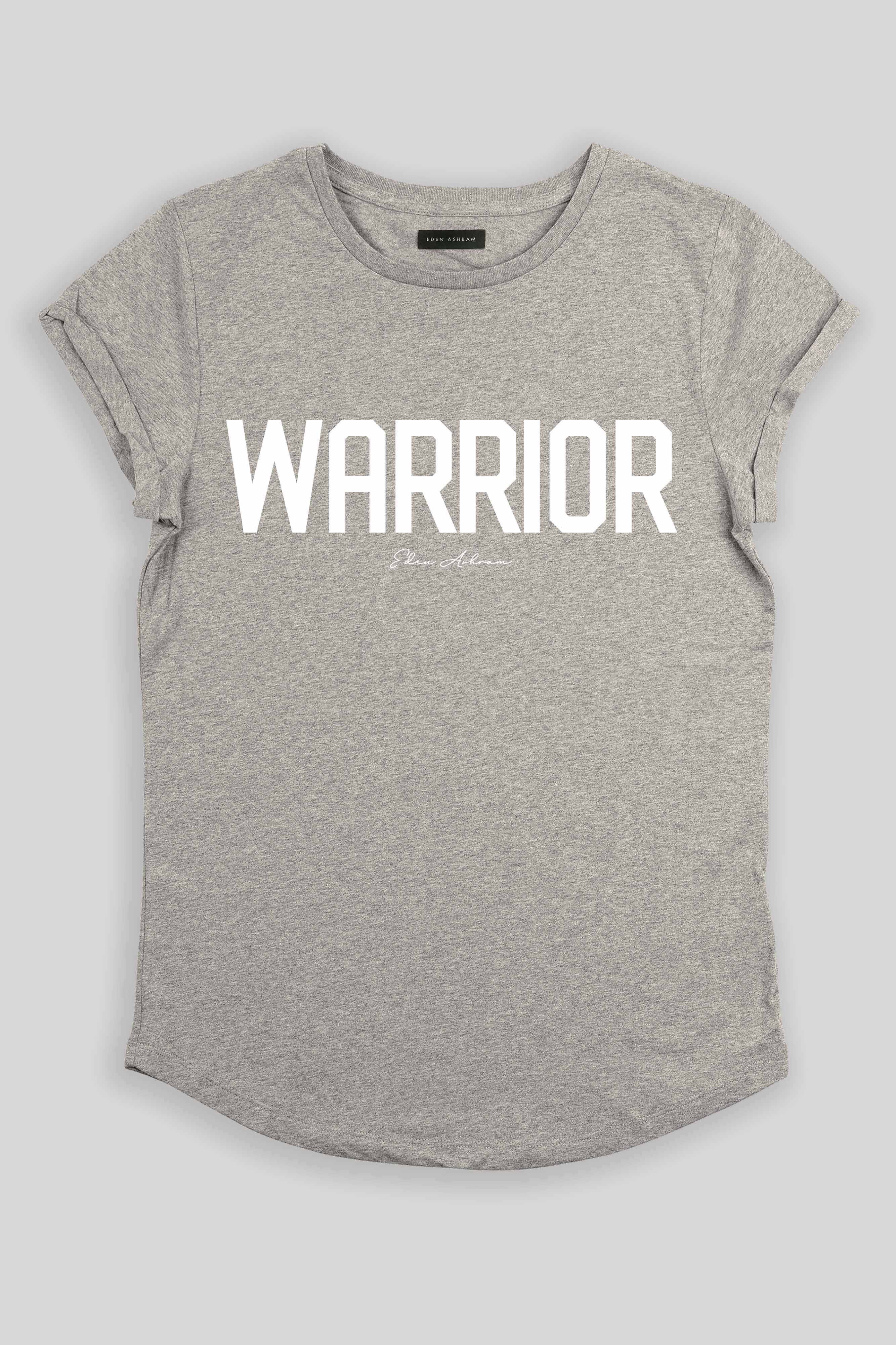 Eden Ashram - Wholesale Screen Printed T-Shirt - Women's - Warrior Premium Rolled Sleeve T-Shirt7