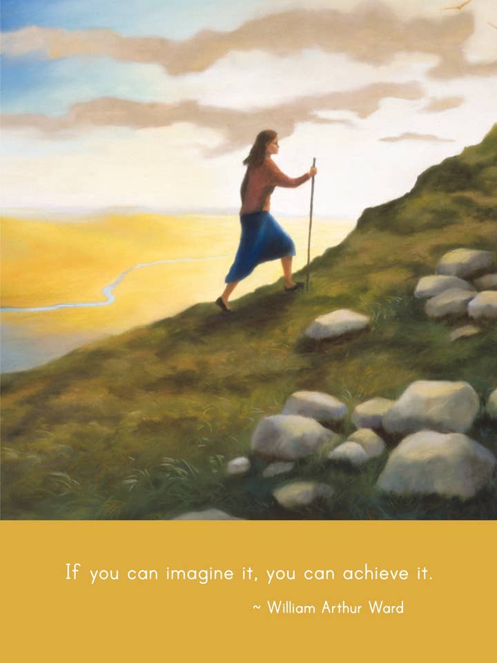 C1023 - Woman Climbing a Mountain for wholesale by Stonehenge Designs