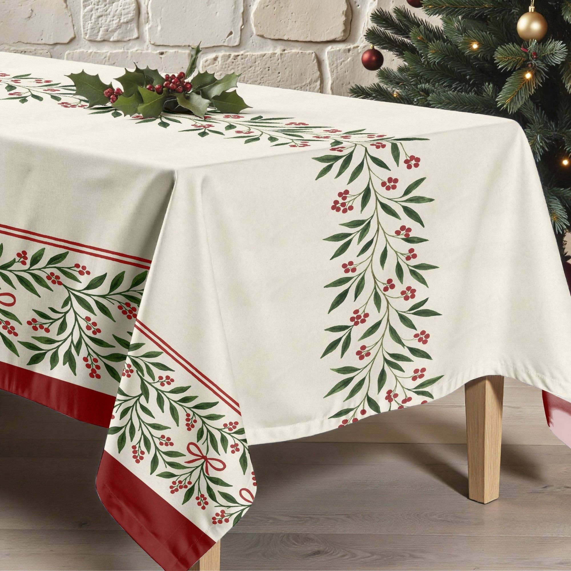 SG HOGAR - Wholesale Tablecloth - Stain-resistant tablecloth Christmas wish 8 12254