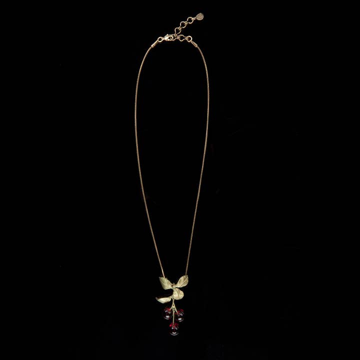 Michael Michaud - Wholesale Pendant/Charm Necklace - Morello Cherry Pendant - 16" Adj.