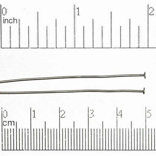 Continental Beads – wholesale Craft supplies – 2 Inch Head Pin - 20 Gauge Wire available in Multiple Colors sold Individually - H/P22