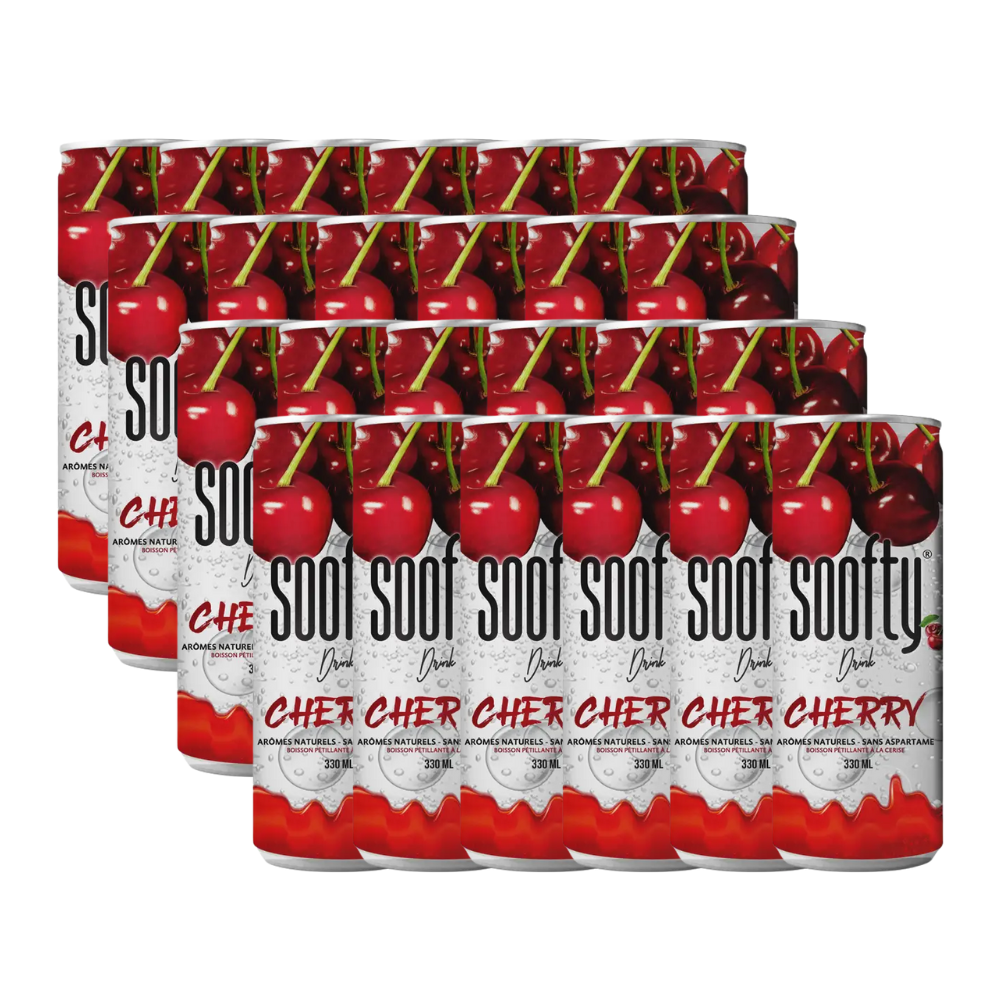 123bonbon - Wholesale Soda/Carbonated Drink - SOOFTY CHERRY SLIM 33CL3