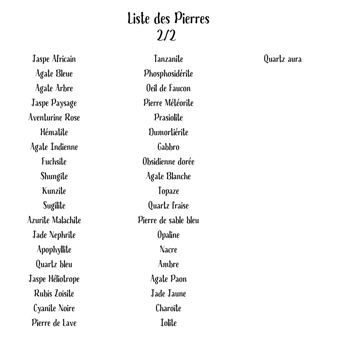 Les Moonettes - Wholesale Stationery/Notecard Set - 100 lithotherapy cards in a cotton pouch5