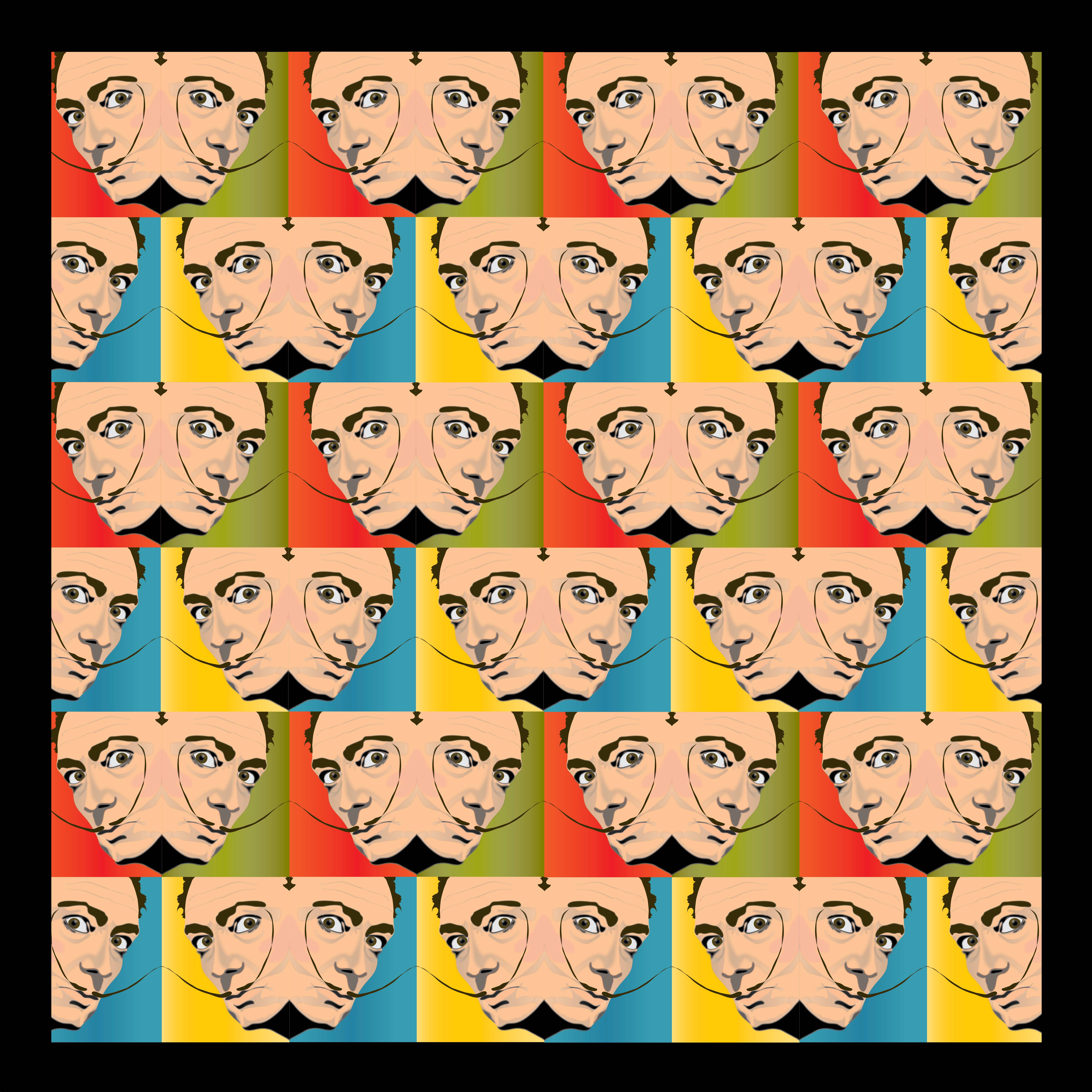 Studio Daedre - Wholesale Bandana - Women's - Pop Dali Cotton Square Bandana2