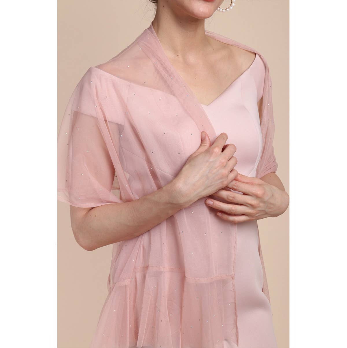 SAACHI - Wholesale Scarf - Women's - Sheer Crystal Scarf1