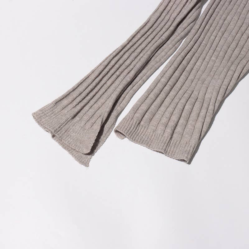 Productseeker – Großhandel Set aus Oberteil und Hose (NICHT Loungewear) – Damen – SET271 V-Ausschnitt Strickpullover und High-Waist Gerade Hose Set12