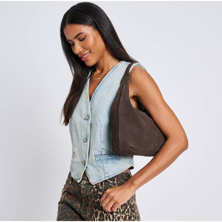 Moda Luxe - Wholesale Shoulder bag – women's - Maple Suede Leather Hobo15