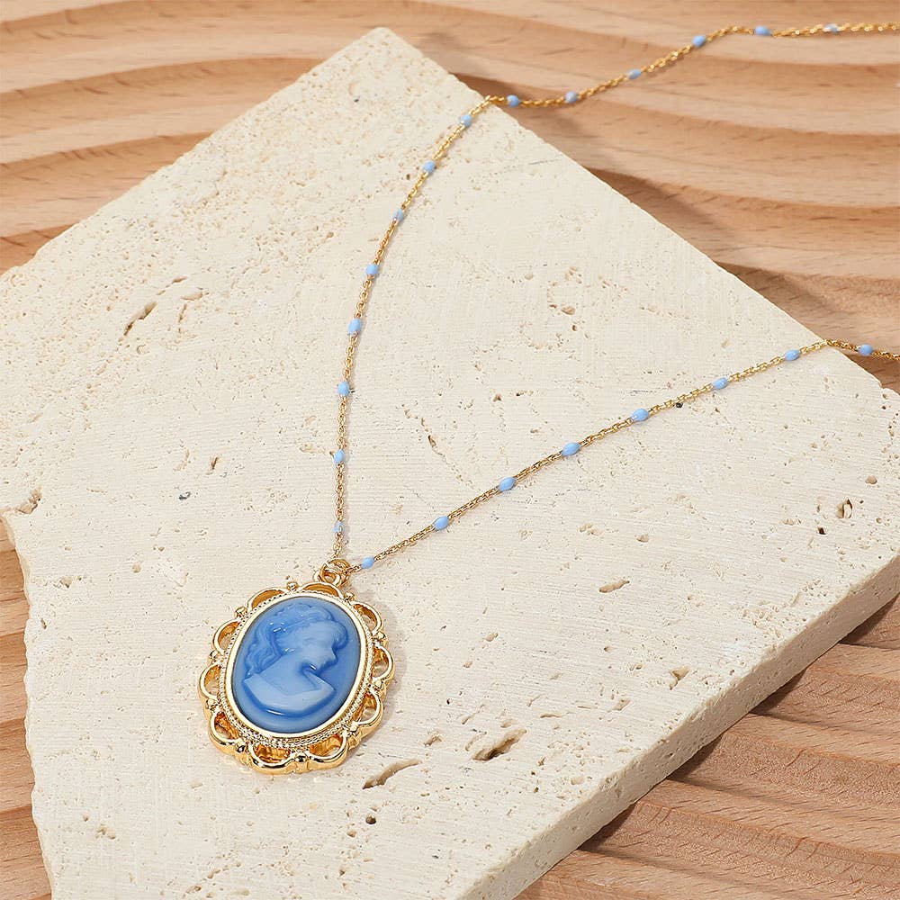 Sensibling Corp. - Wholesale Pendant/Charm Necklace - Vintage Cameo Pendant Necklace3