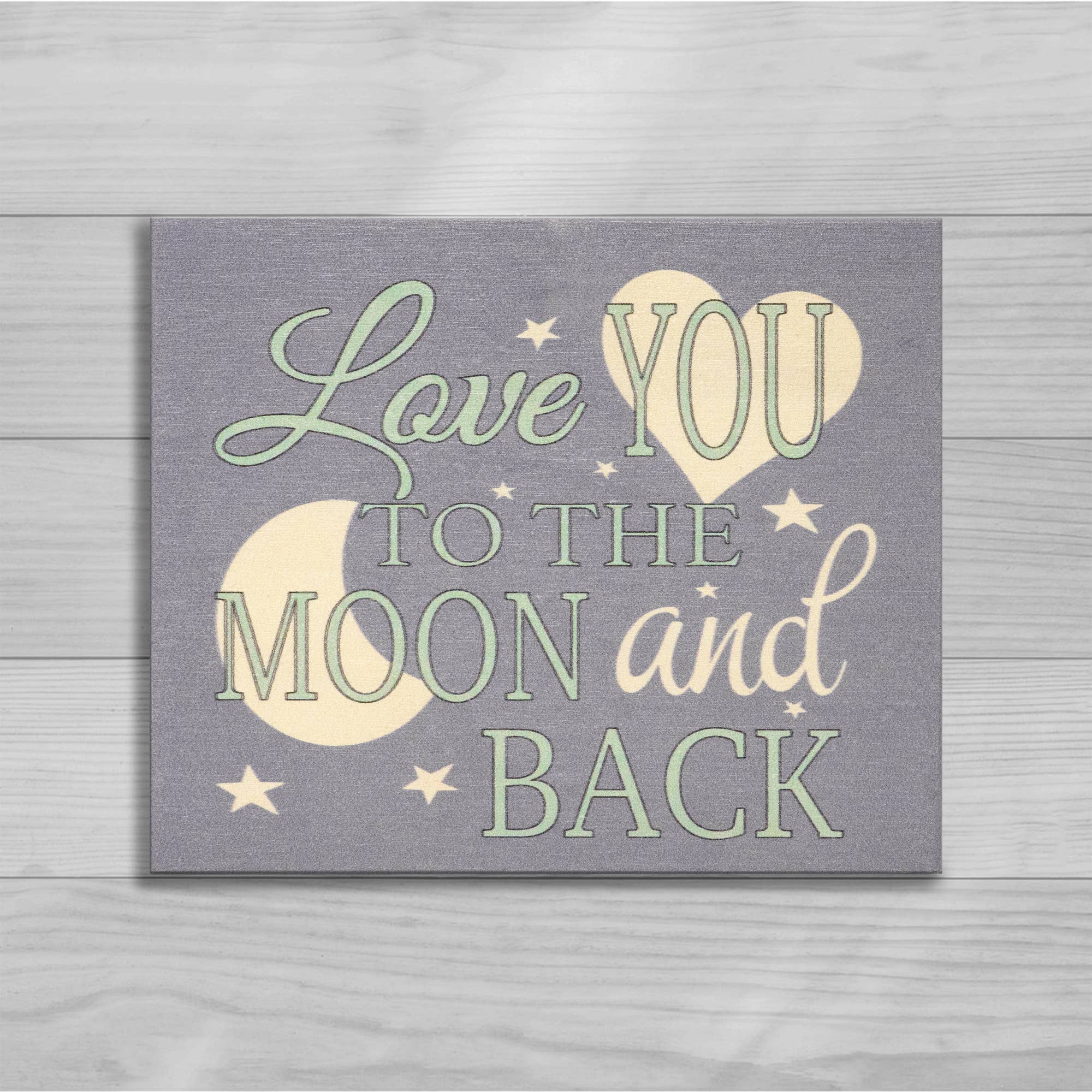 JennyGems - Wholesale Sign - Love You To the Moon and Back™ Wooden Sign, Nursery Decor