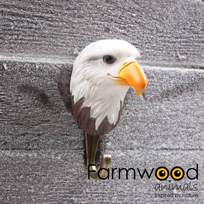 Imhof & Stevens BV - Wholesale Wall Hook - COAT HOOK HOOK'D! EAGLE 7X5.5X11.5 CM FARMWOOD ANIMALS0