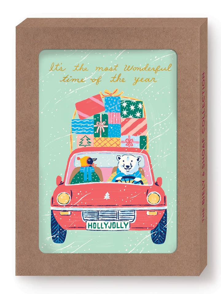 Most Wonderful Time Boxed Holiday Cards - Set of 10 for wholesale by Biely & Shoaf