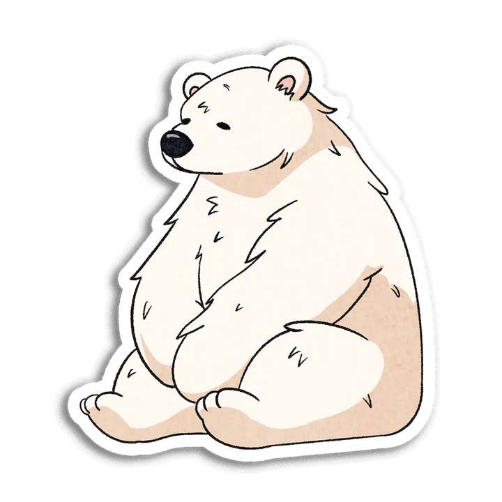 Polar Bear Sticker for wholesale by Stick With Finn
