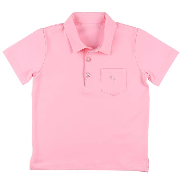 Polo de poche rose pour la vente par Shrimp and Grits Kids