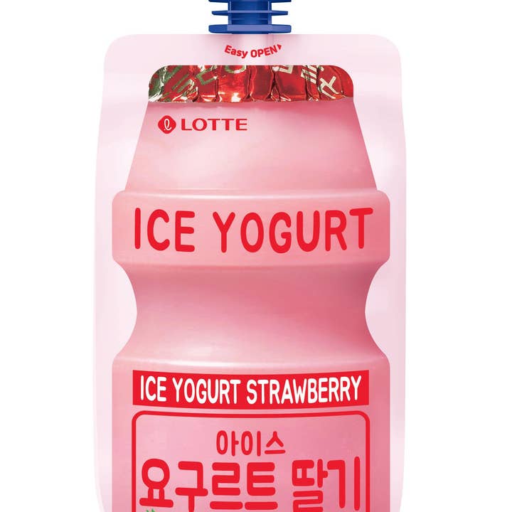 Ice Yoghurt Strawberry - Lotte Ice Pouch (5EA) 🍓🍨 voor wholesale door GLOBAL MATCH