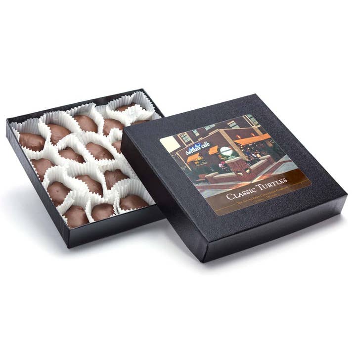 Milk Chocolate Turtles for wholesale by THE SOUTH BEND CHOCOLATE COMPANY