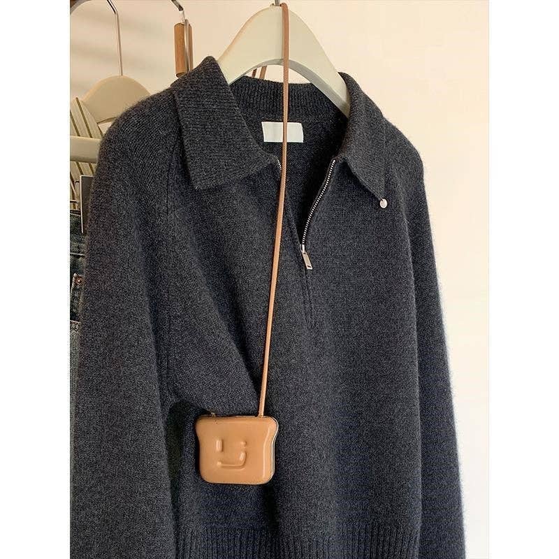 Mirazshoes WholeSale – wholesale Pullovertröja - Dam – Lös krage pullovertröja1