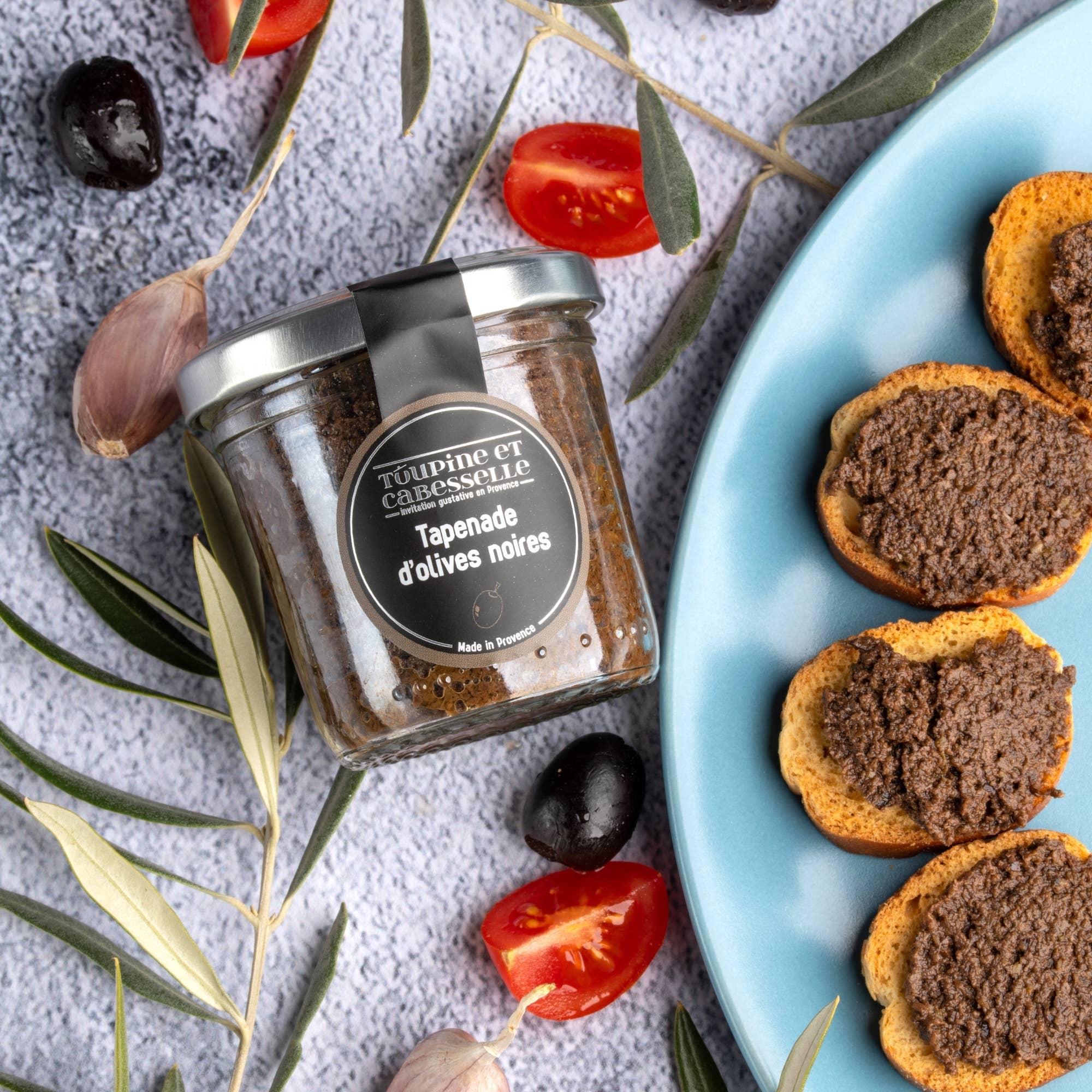 Toupine et Cabesselle - Wholesale Tapenade - Black olive tapenade