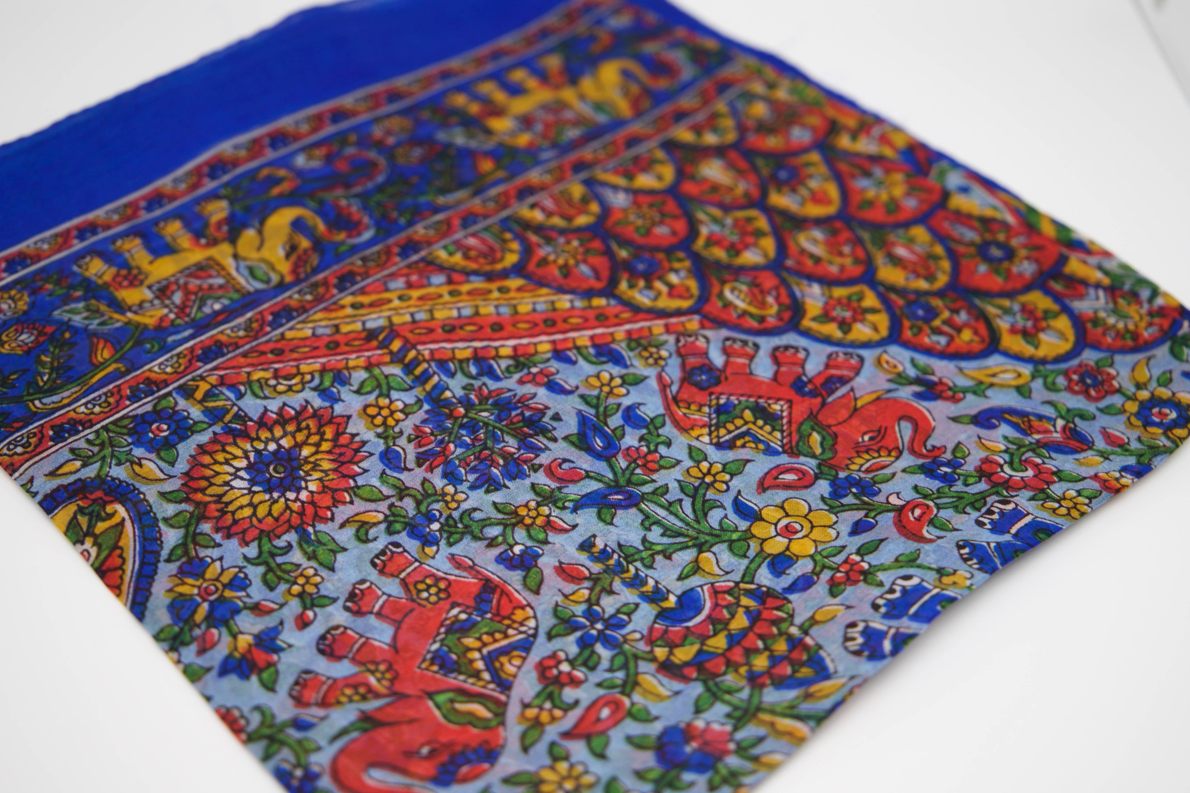 Indie Corner – Cachecol - Mulher por atacado – Lenço quadrado de seda8