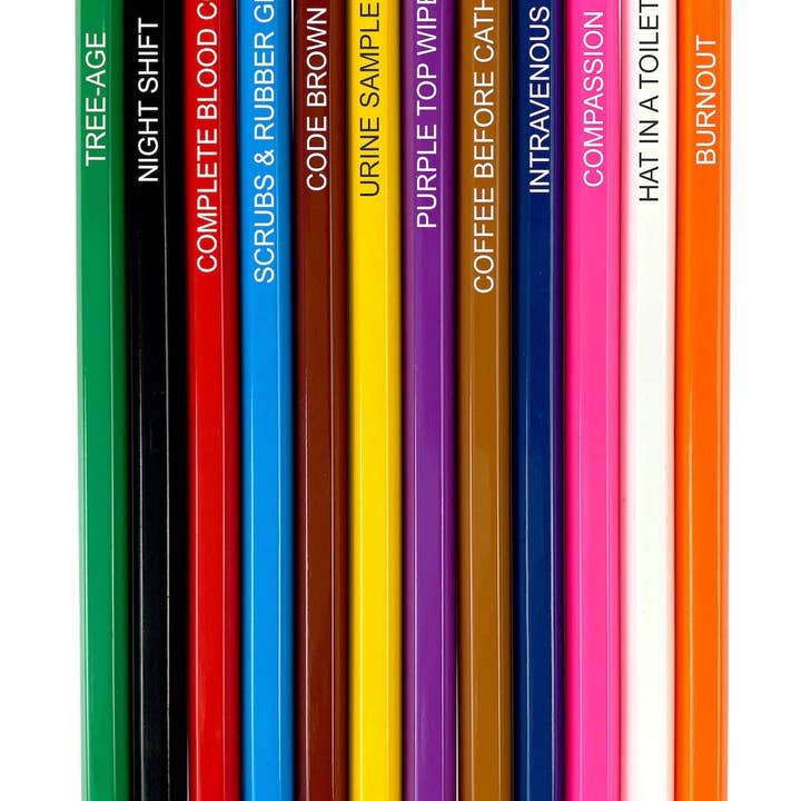 Pop Colors Colored Pencils and Coloring Sheets – wholesale Painting/drawing – Nurse Colors - Nurse Appreciation Colored Pencils9