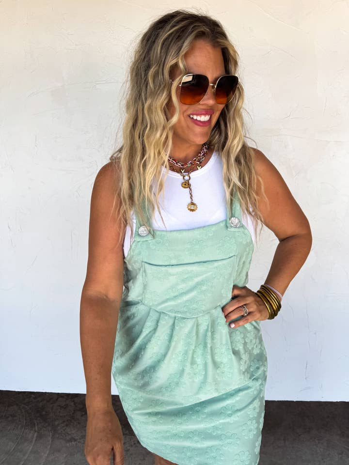 BLAKELEY - Wholesale Overalls - Women's - SUNSHINE & DAISIES OVERALL DRESS8
