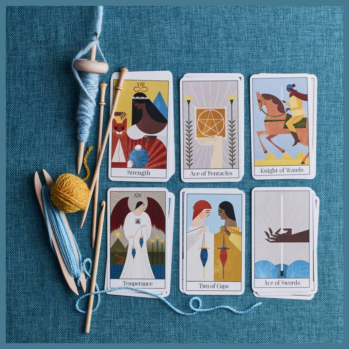Mixed Media Resources LLC - Wholesale Tarot Cards - Yarn Tarot: For Crocheters, Knitters, Spinners, and Weavers4