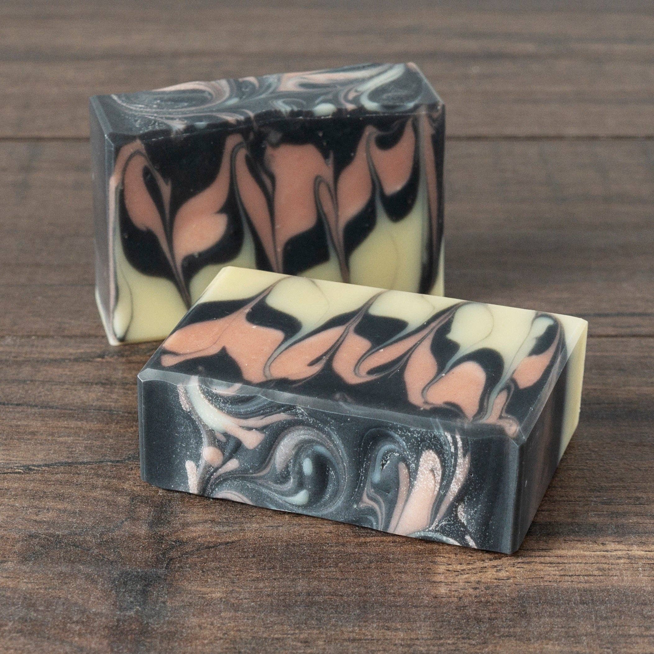 Delta Tule - Wholesale Bar Soap - Black Pearl // Charcoal + Rose Clay Soap9