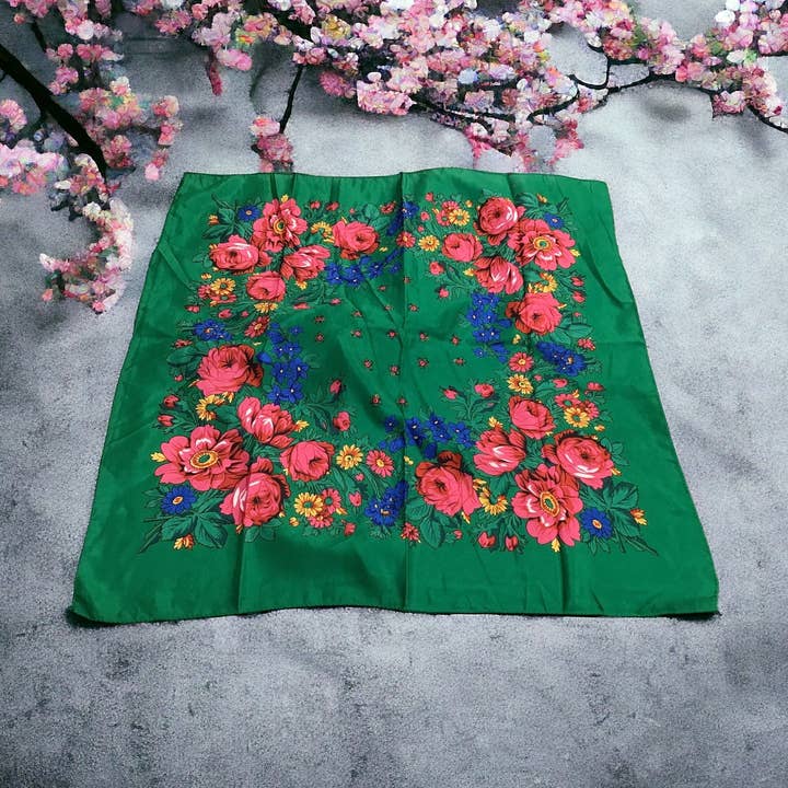 Kookum-Schal (grün) für den Großhandel von OldTribes