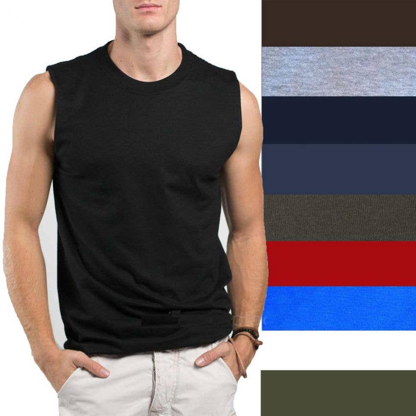 WholesaleSmartbuyCom - Vente T-shirt – homme - Débardeur sans manches pour hommes