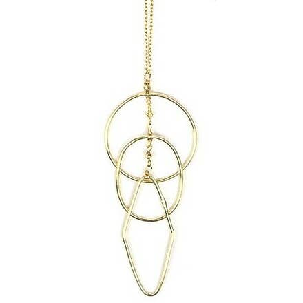 Fair Anita - Wholesale Pendant/Charm Necklace - Ripples Necklace - Gold0