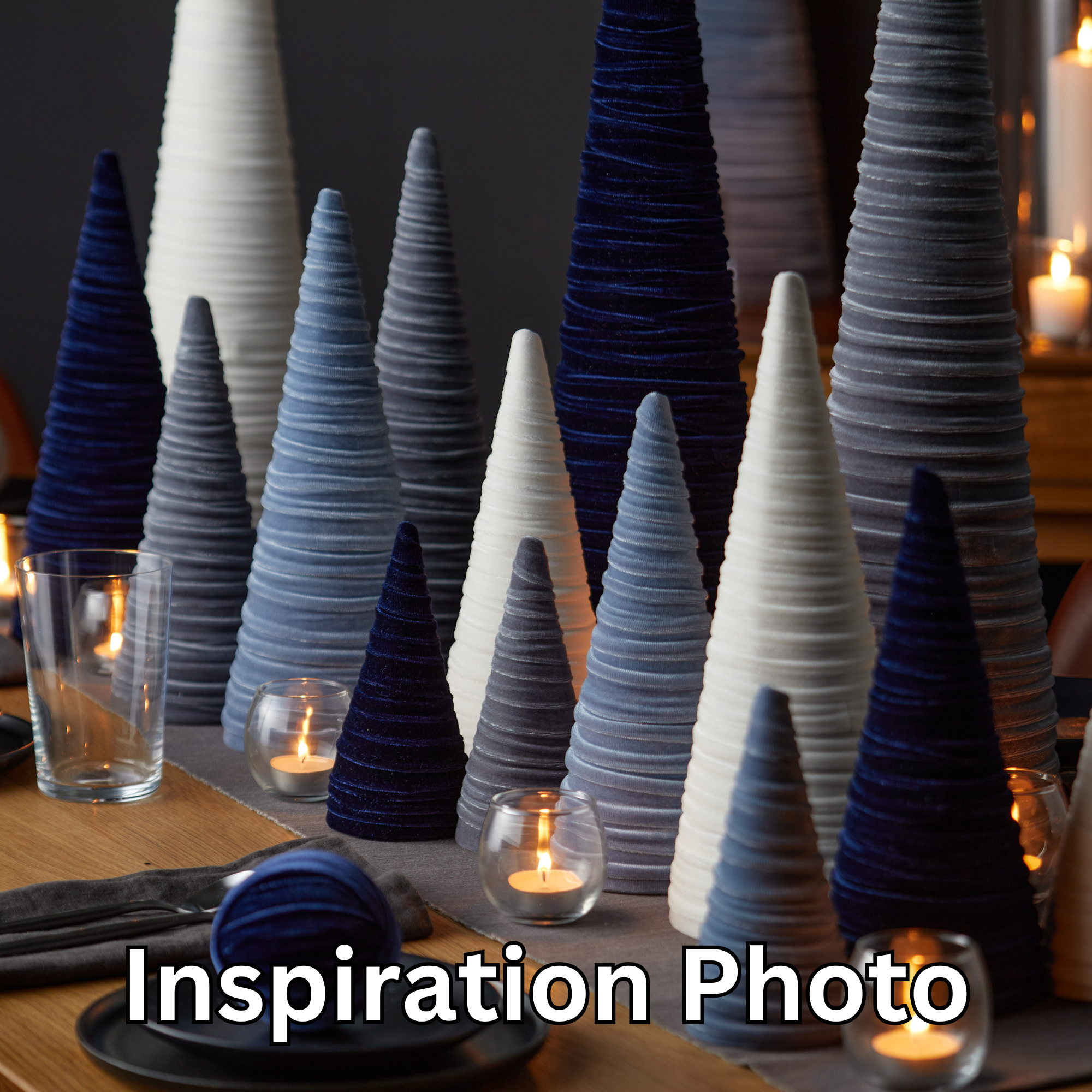 Your Heart's Content - Wholesale Decorative Tabletop Object - Trees Velvet Medium, Spring Accent Tablescape, Valentines13