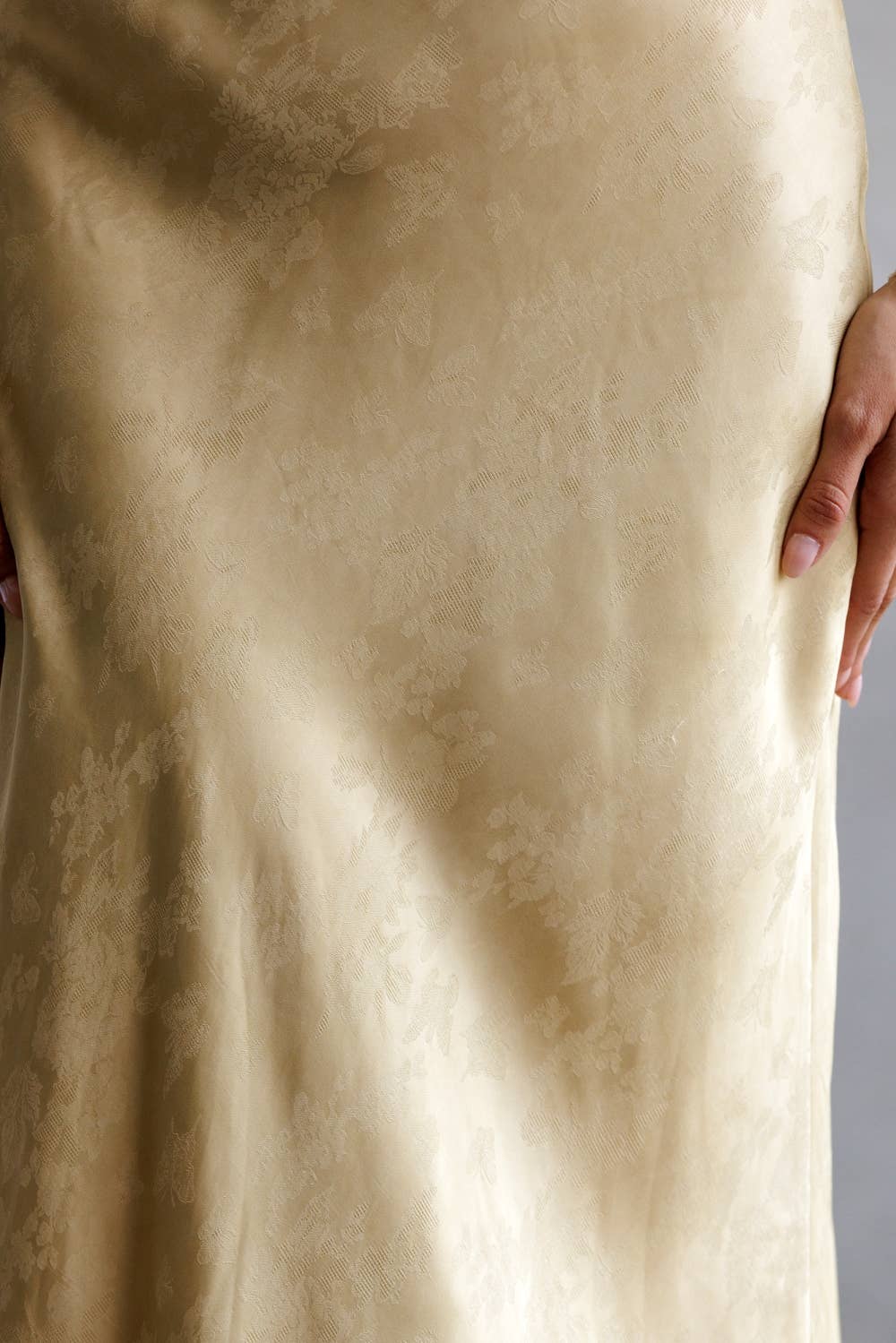 STORIA - Vente Jupe – femme - JS5578-3-JUPE MIDI EN JACQUARD FLORAL SATINÉE15