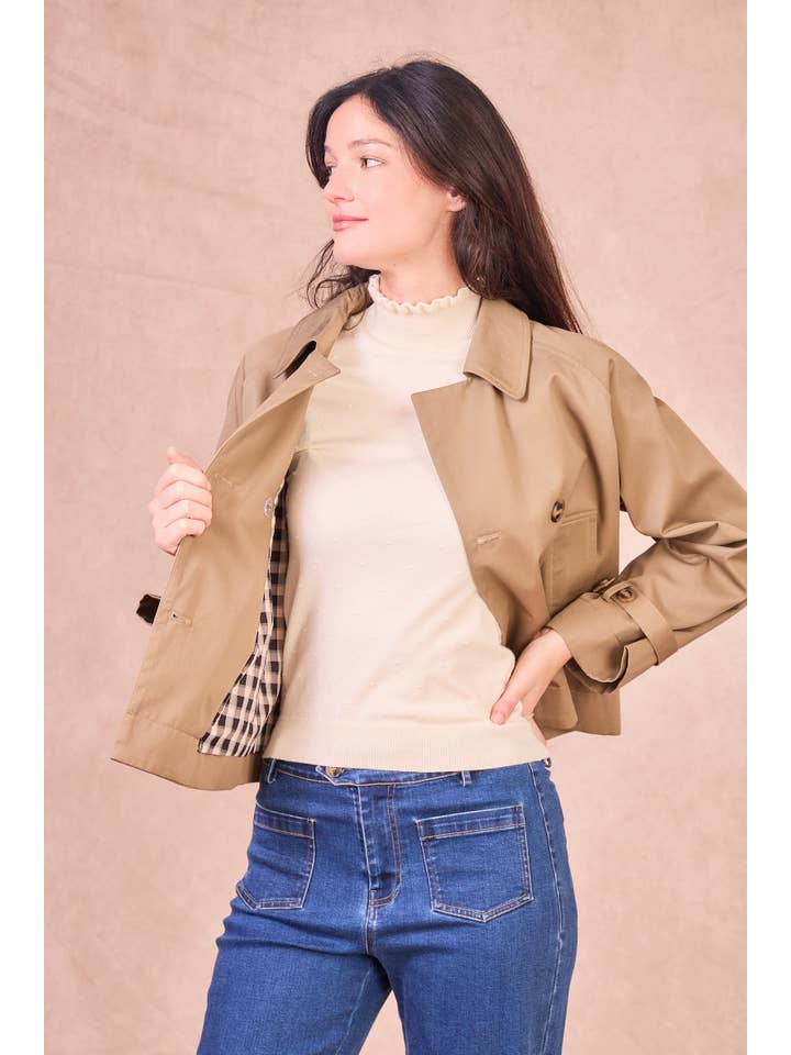 Calie Paris – wholesale Jacket – Women's – VIOLETTE Trench – Modern Elegance in Cotton11