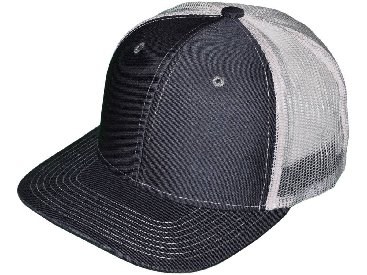 Buck Wholesale – Großhandel Trucker-Cap – Unisex – Blanko Trucker-Hüte — 6 Paneele SnapBack Mesh BK Caps5