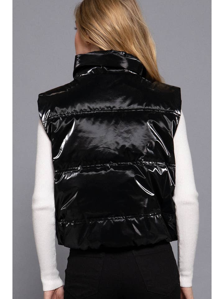 Active Basic | Active USA - Wholesale Outerwear Vest - Women's - High Neck Zip Up Vest1