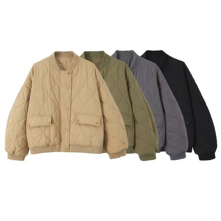 safistyle - Wholesale Bomber Jacket - Women's - Quilted Bomber Jacket #216