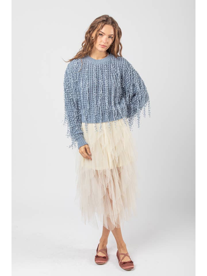 VERY J - Wholesale Rok - Dames - VERY J Barbie gelaagde tule midi-rok met waterval en elastische taille13