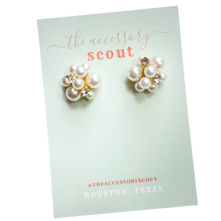 Olivia Pearl Earrings for wholesale by THE ACCESSORY SCOUT
