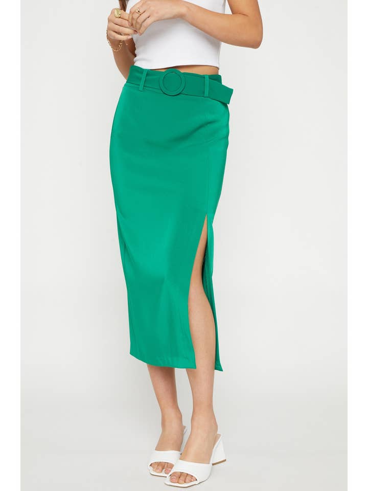 JUPE MI-LONGUE CEINTURÉE pour la vente par Sans Souci