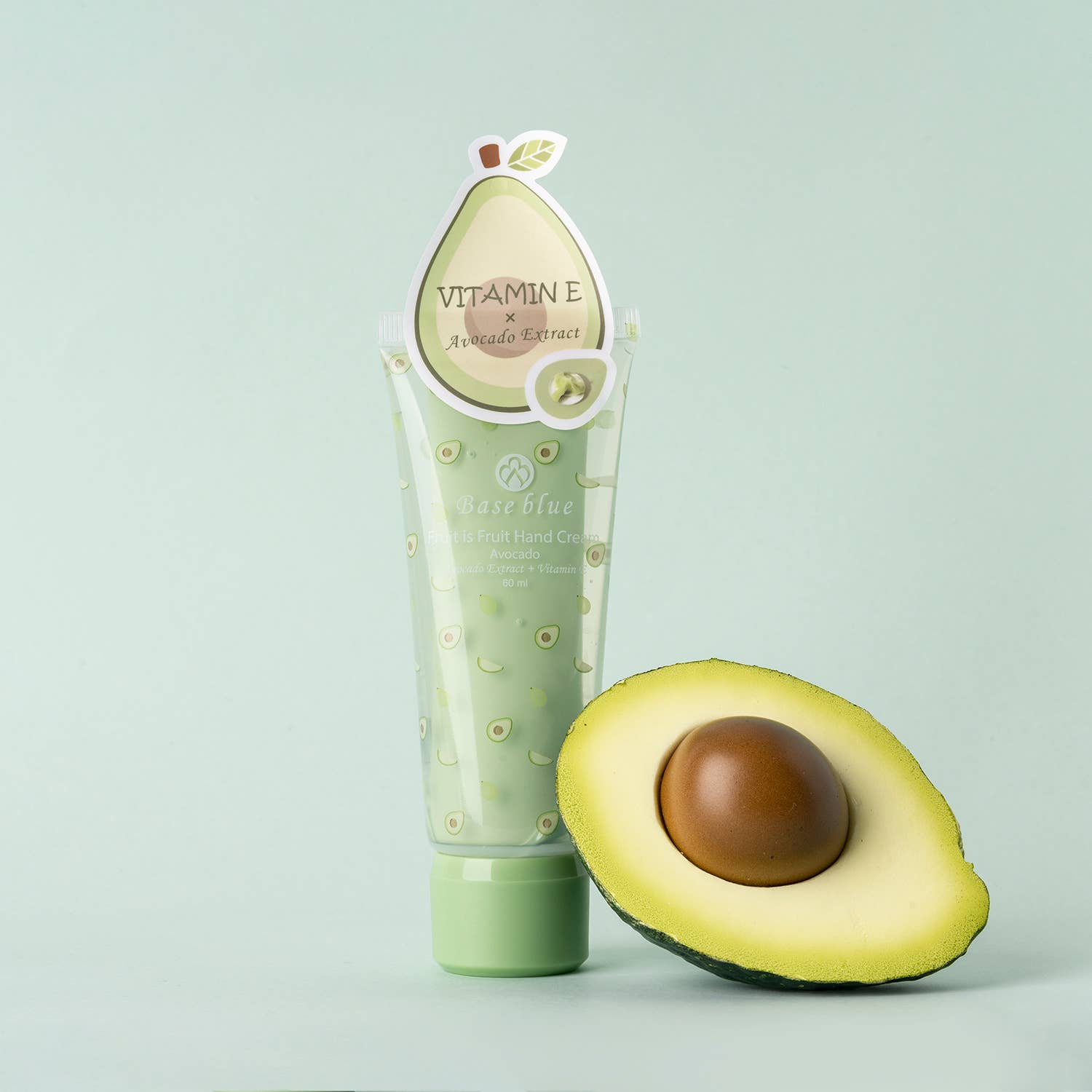 Baseblue Cosmetics - Vente Crèmes/lotions pour les mains - Crème pour les mains Fruit is Fruit - Avocado/Pêche - 60g5