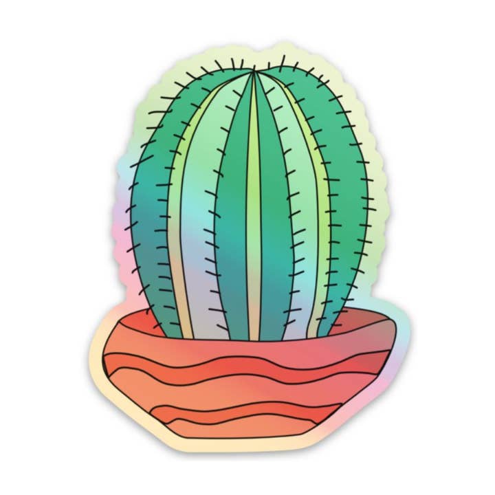 Cactus Succulent | Holografische gestanste vinylsticker voor wholesale door Majestik Magnolia