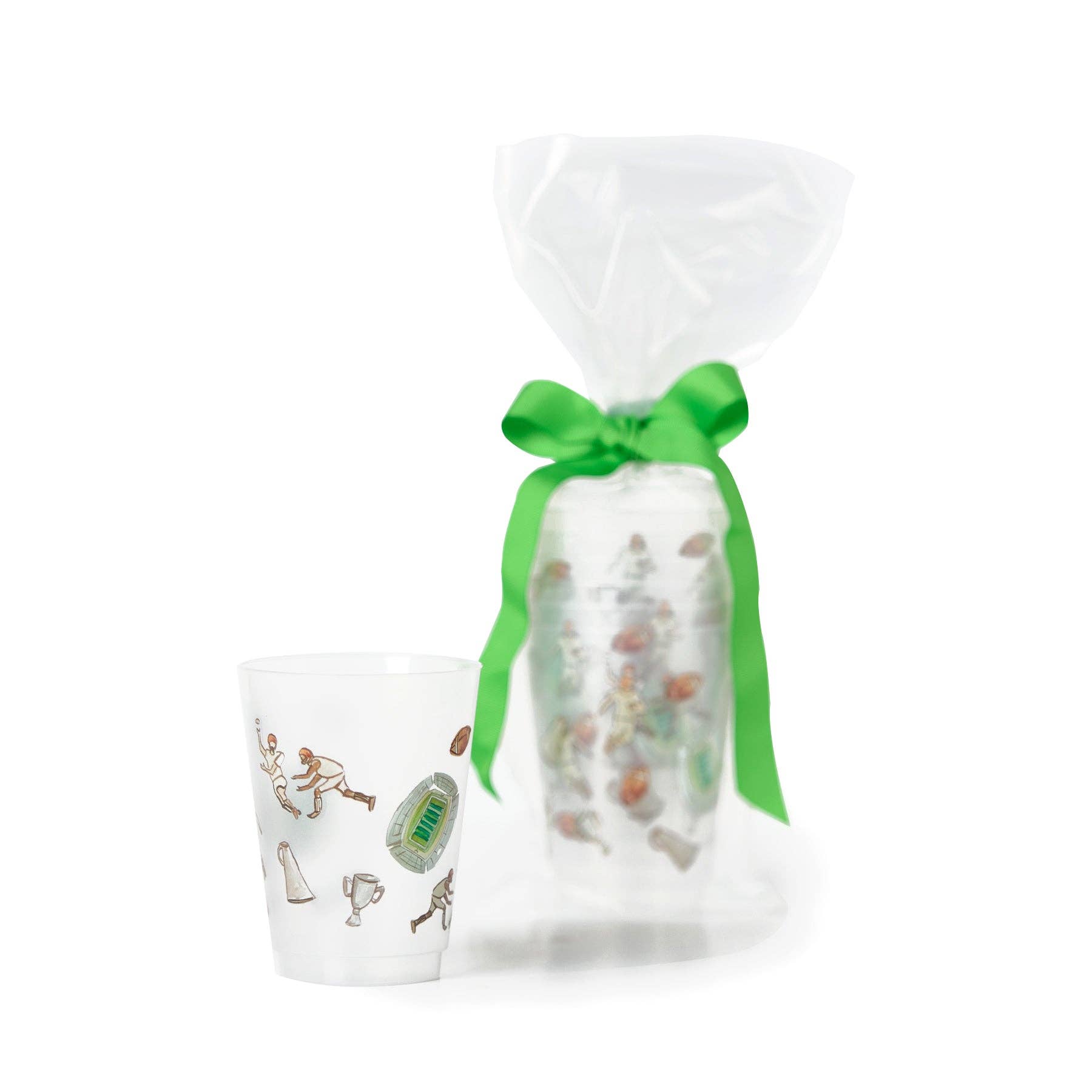 Over the Moon Gift - Wholesale Disposable Cup - Football Frosted Cups