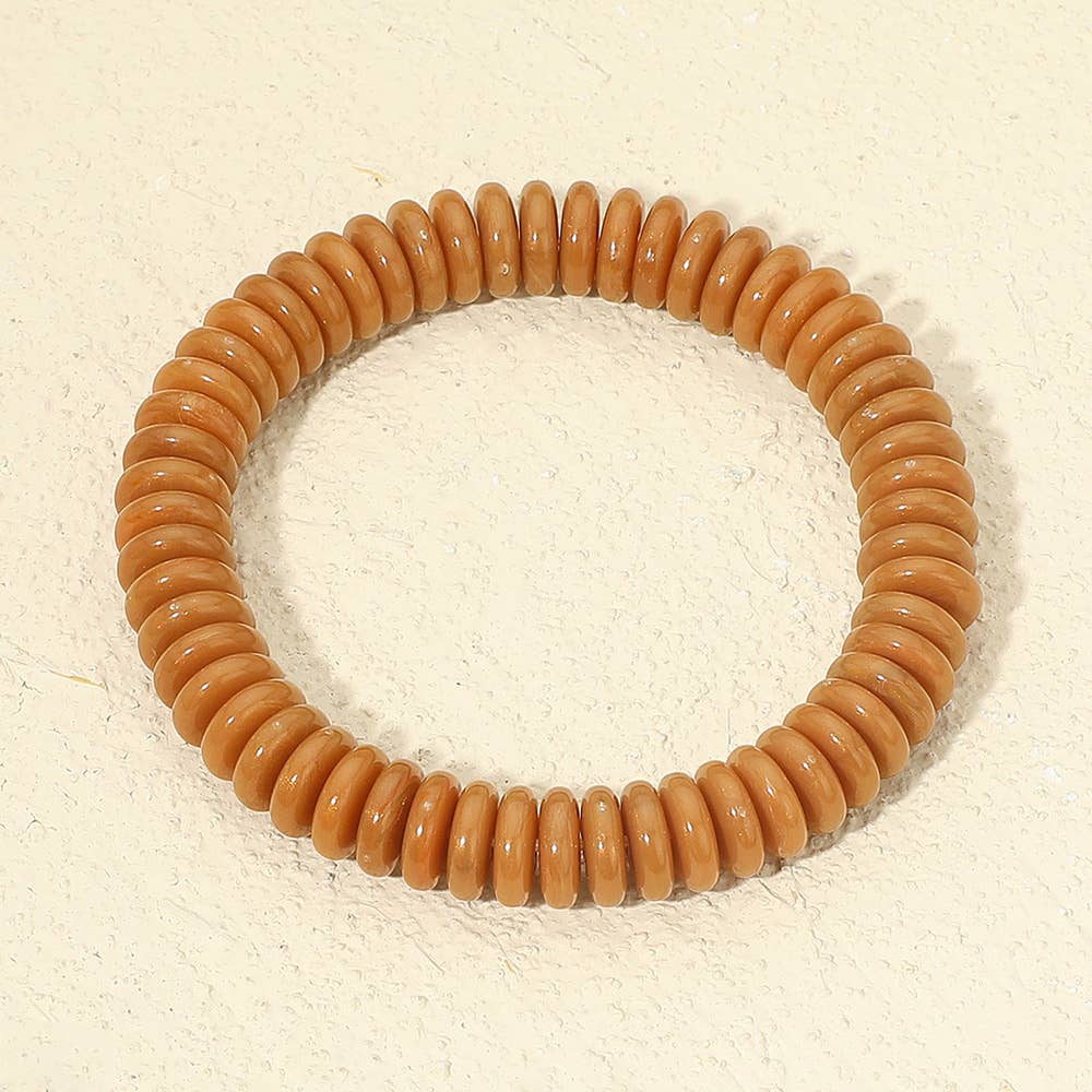 Sensibling Corp. - Wholesale Armband met kralen - Gemarmerde Platte Schijf Kralen Stretch Armband13