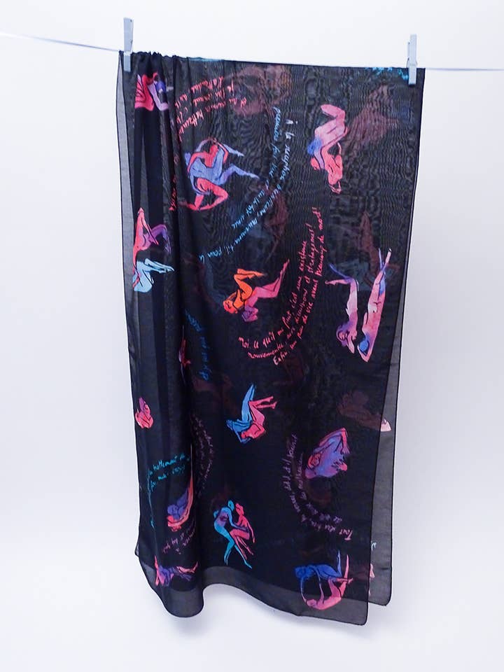 Sciarpa grafica - Belle of the Lord per la vendita all'ingrosso da parte di Bleu tango